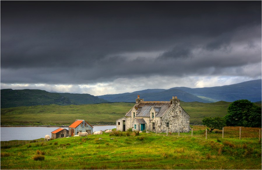 Old-Crofter's-Cottage-Isle-of-Lewis-S0182-11x17 copy