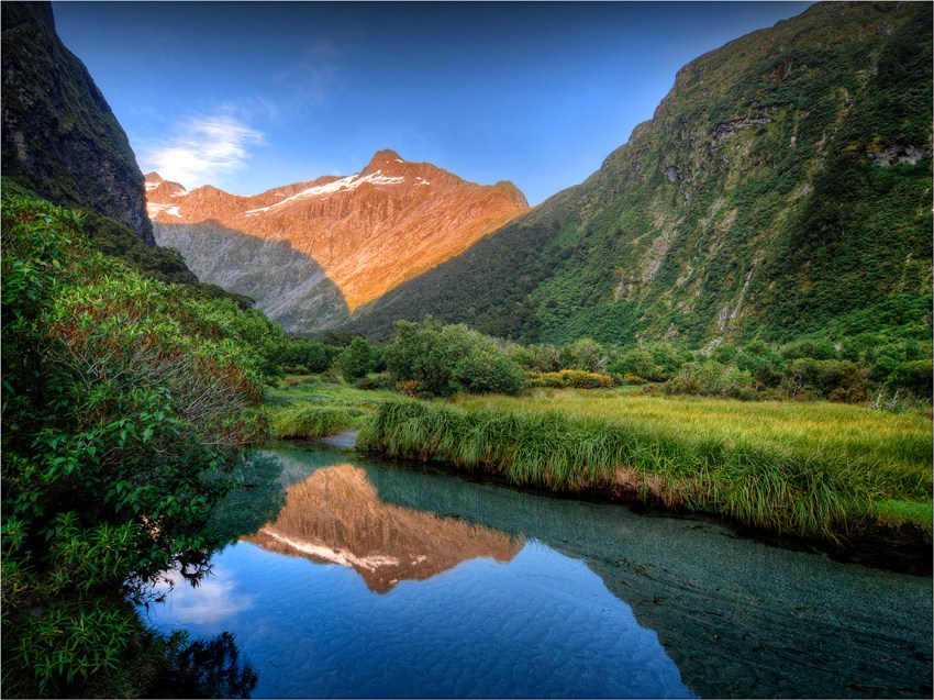 Clinton-River-Dusk-Milford-Track-NZ050-12x16 copy